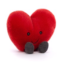 Jellycat - Amuseable Hjerte rødt 11cm
