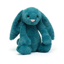 Jellycat - Bashful kanin, Mineral blå mellem 31 cm