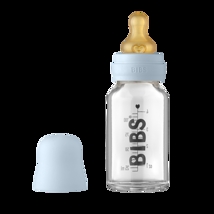 BIBS Sutteflaske - Baby Glass Bottle 110ml - Baby Blue