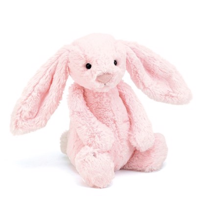 Jellycat - Bashful kanin, Lyserød mellem 31 cm