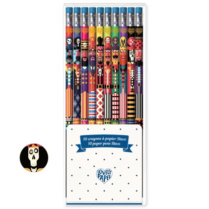 Djeco Lovely Paper 10 blyanter - Steve Pirat