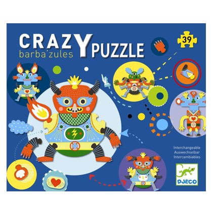 Djeco  Crazy Puzzle, Barbazul, 39 brikker 