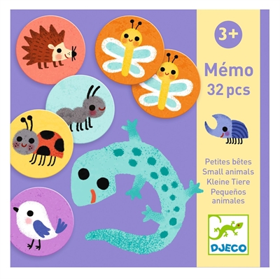 Djeco - Lærespil - Domino små dyr