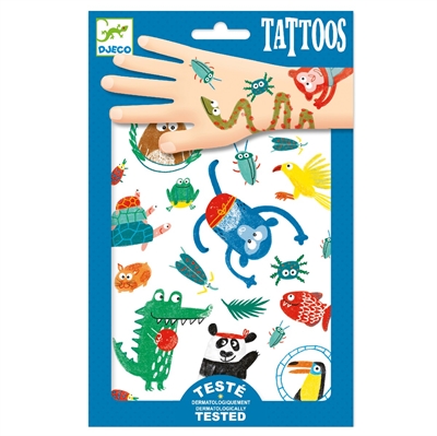 Djeco - Tattoos - Vilde dyr