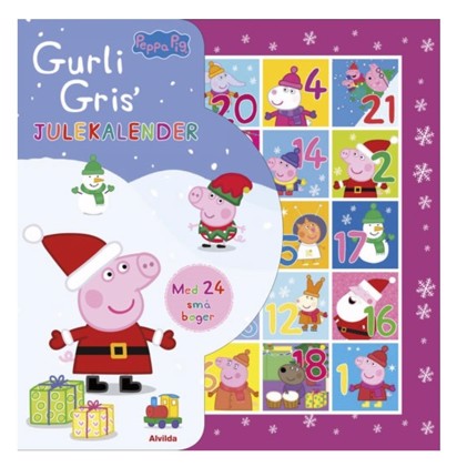 Gurli Gris - Julekalender med 24 små bøger