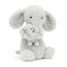Jellycat - Huddles Elefant grå - 26 cm