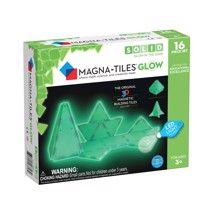 Magna Tiles - 16 stk Glow in the dark + LED lygte