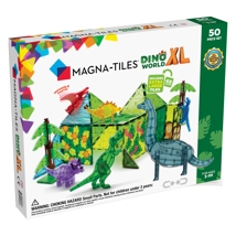 Magna Tiles Dino World XL 50stk inkl. 6 magnetiske Dinoer