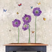 Walplus Purple Flower Wall Sticker
