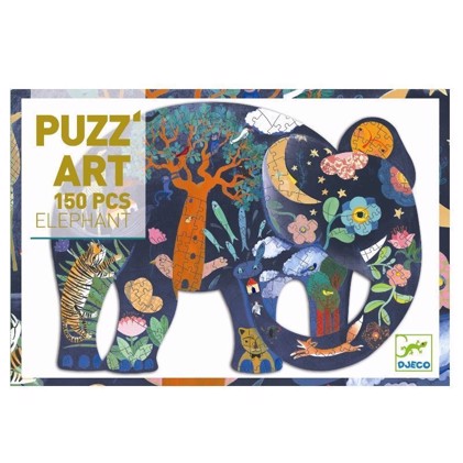 Djeco Puzz\'art Elefant - 150 brikker