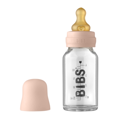 BIBS Sutteflaske - Baby Glass Bottle 110ml - Blush